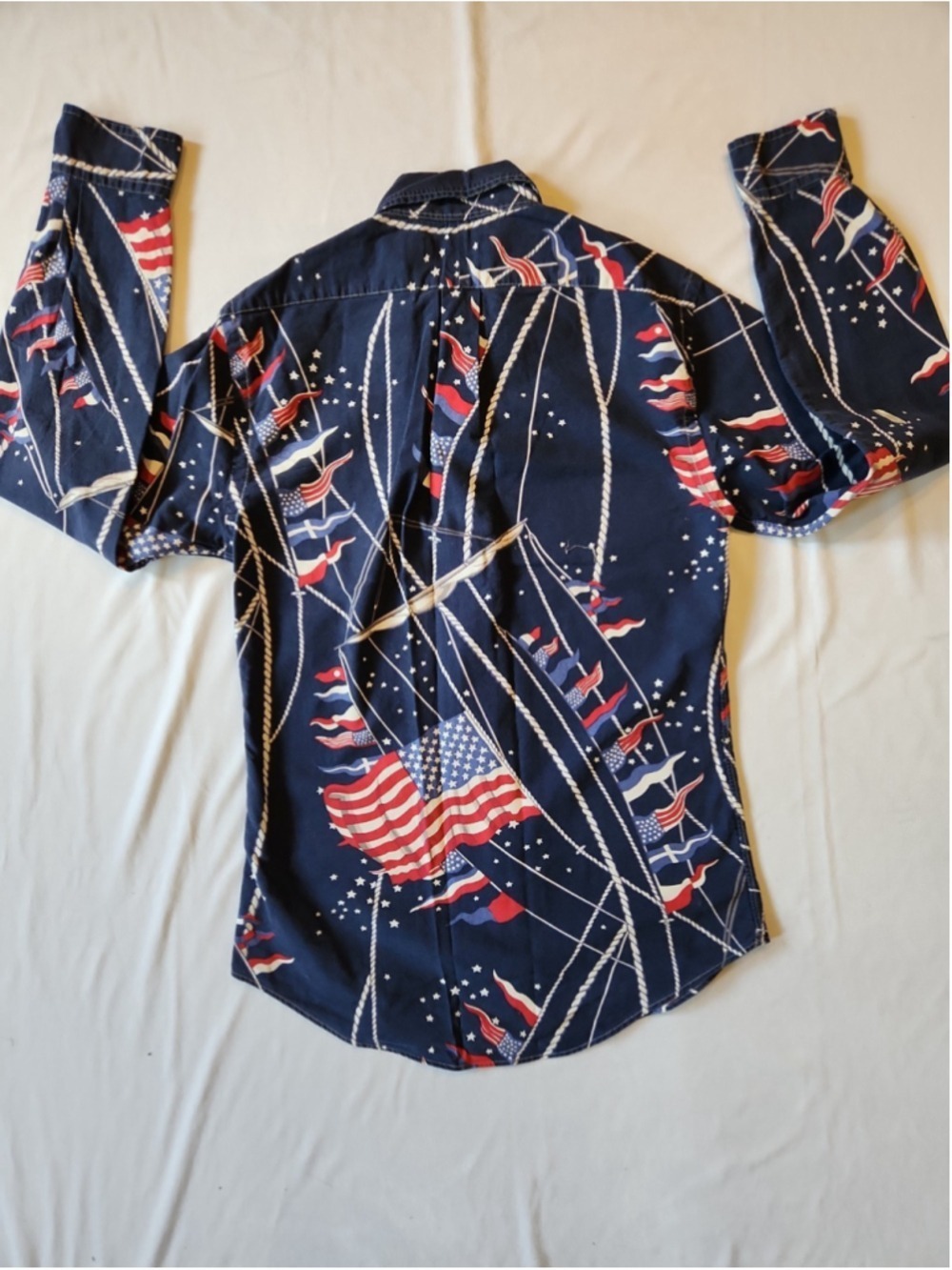 Ralph Lauren American Flag Long Sleeve Button-down Shirt ( Men Size SP Slim Fit) - Picture 8 of 8